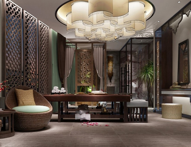 香韵阁的休闲区与休憩区