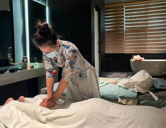 香韵阁的按摩一角